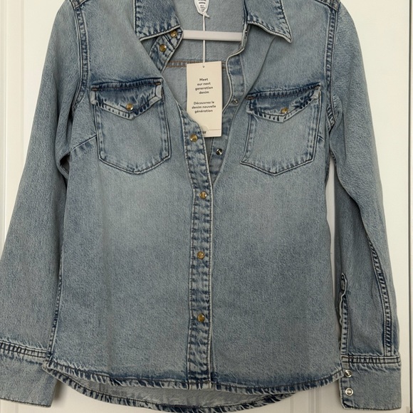 H&M Blue Denim Buttondown - Picture 4 of 5